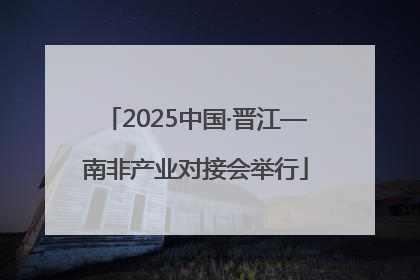 2025中国·晋江—南非产业对接会举行