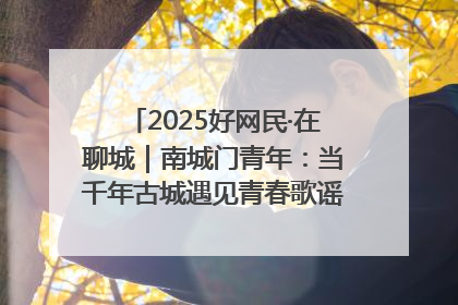 2025好网民·在聊城｜南城门青年：当千年古城遇见青春歌谣 一湖碧水见证的“聊城式浪漫”