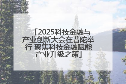 2025科技金融与产业创新大会在普陀举行 聚焦科技金融赋能产业升级之策