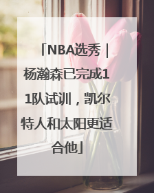 NBA选秀｜杨瀚森已完成11队试训，凯尔特人和太阳更适合他